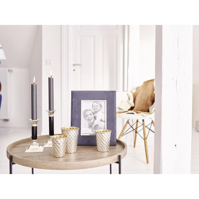 EDZARD Leuchter Lincoln schwarz H 15 cm