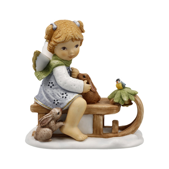 Goebel Lustige Schlittenfahrt Engel