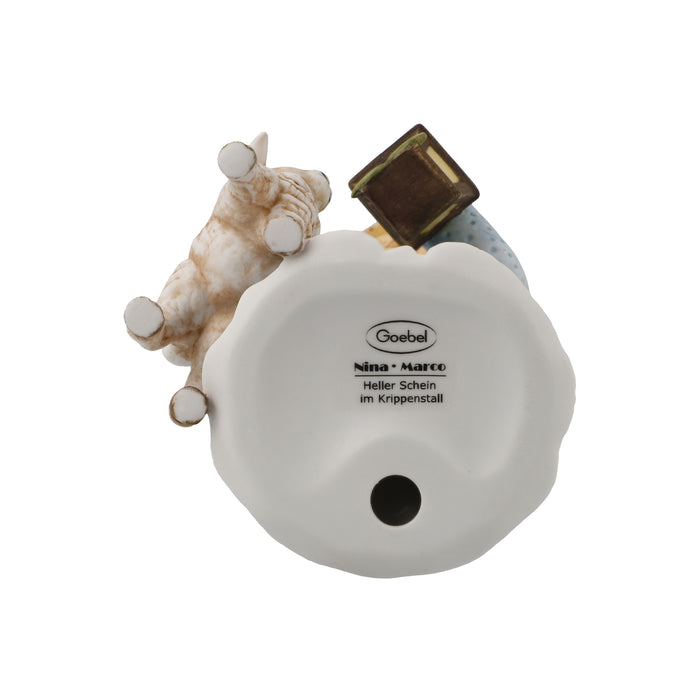 Goebel Heller Schein im Krippenstall Engel