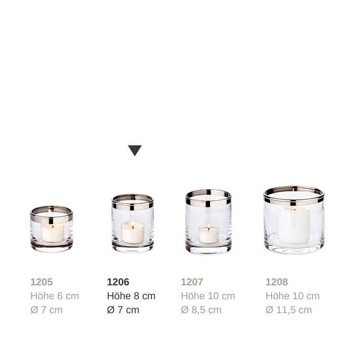 EDZARD Windlicht Molly H 8 cm