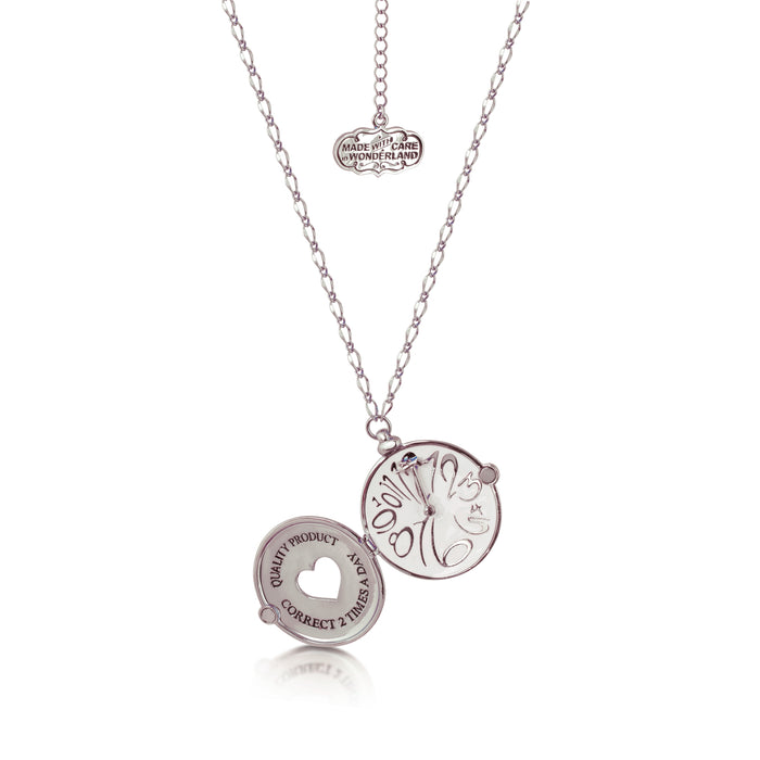 Taschenuhr - Halskette Medaillon Silber