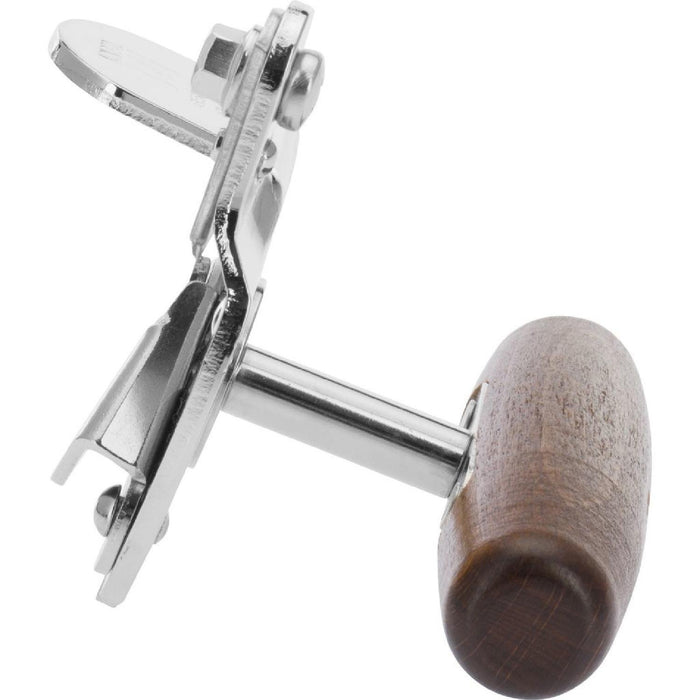 Westmark Profidosenöffner, Für den gewerblichen Gebrauch, für Dosen in Gastronomiegröße, Stahl/Holz, Titan, 12242260