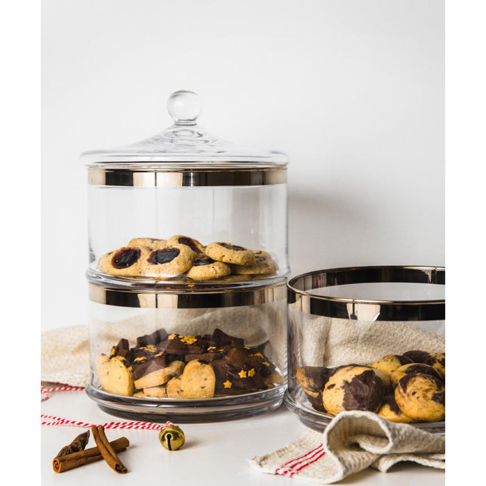 EDZARD Glas Keksschalen Vigo H 40 cm