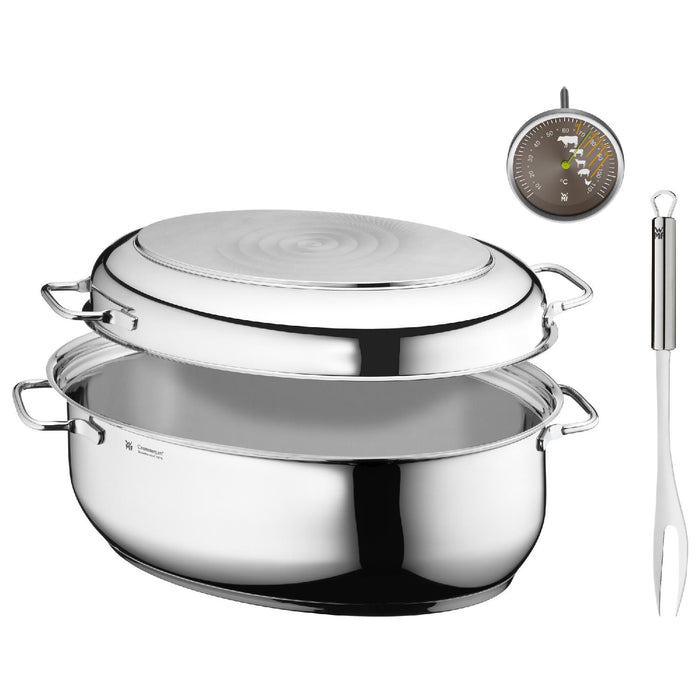 WMF Extrabräter mit Einsatz plus gratis Thermometer und Fleischgabel