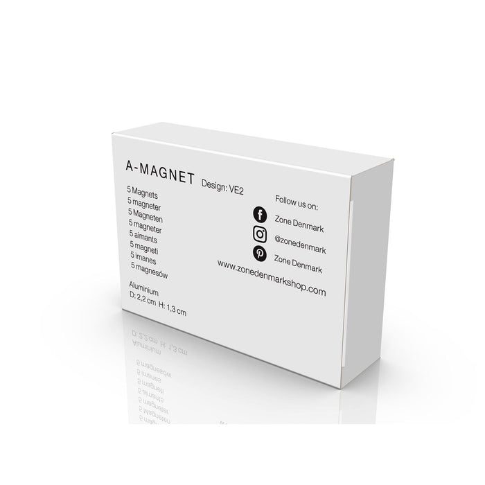 Zone Denmark Magnet 5 Stck A-bulletin board Black