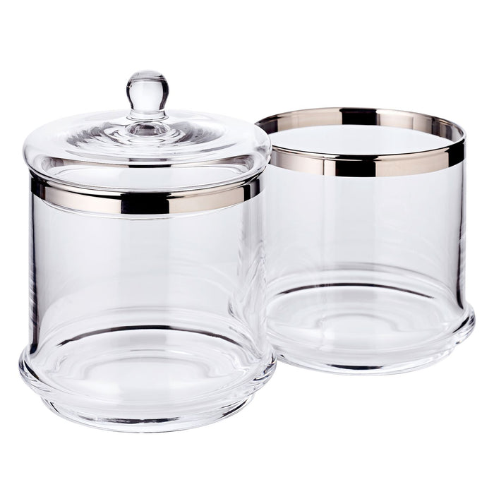 EDZARD Glasdose Lia mit Deckel, 3teilig H 29 cm