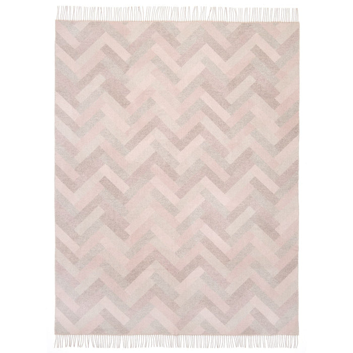 Eagle Products Plaid VIENNA, 135x195 cm, ecru, rosa, hellgrau