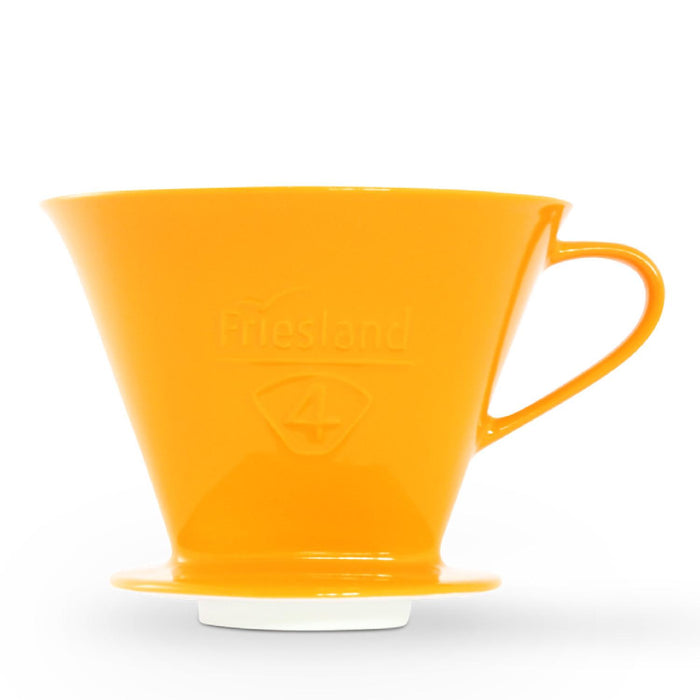 Friesland Kaffeefilter Gr. 4 Frieslandfilter Safrangelb