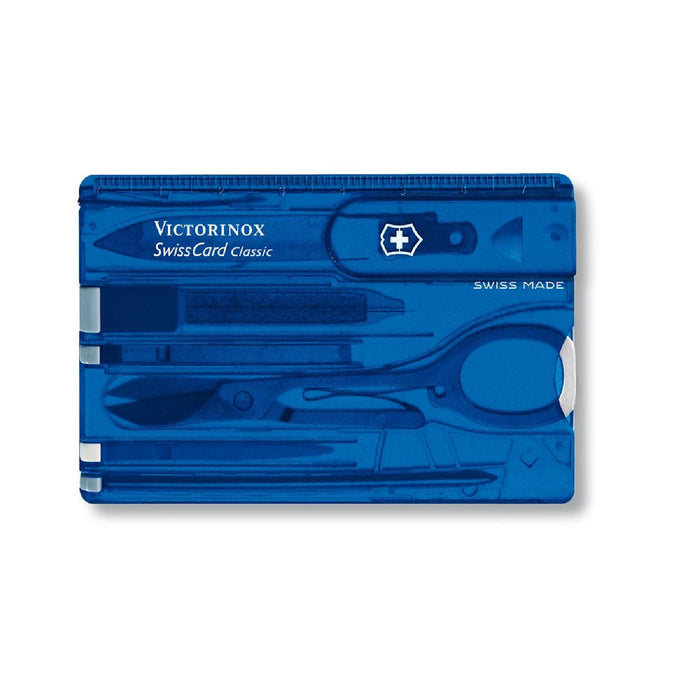 Victorinox Swiss Card Classic, Blau transparent