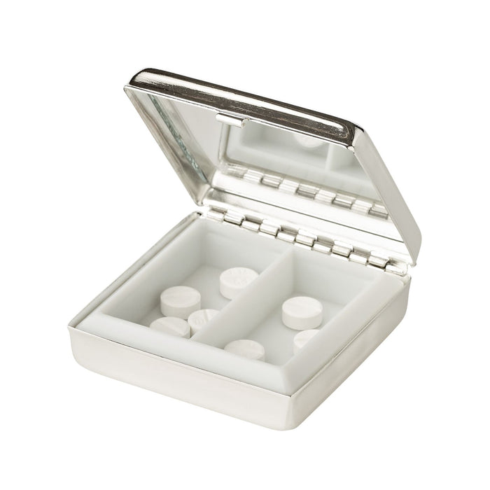 EDZARD Pillendose Lydia 5x5 cm 2 Fächer