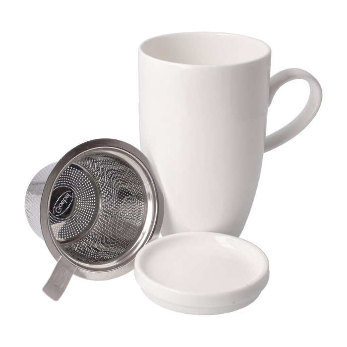 Kaiser weiß Teetasse mit Deckel und Sieb