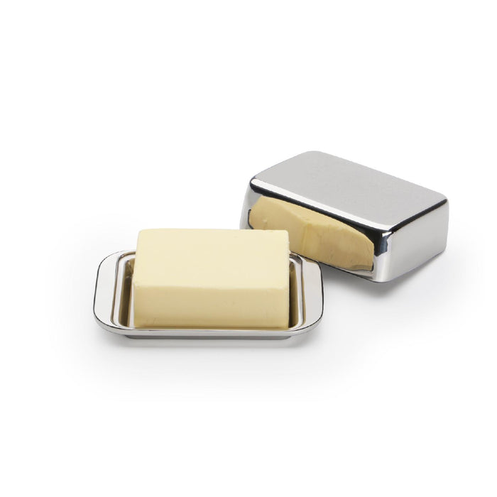 Butterdose aus Edelstahl, doppelwandig