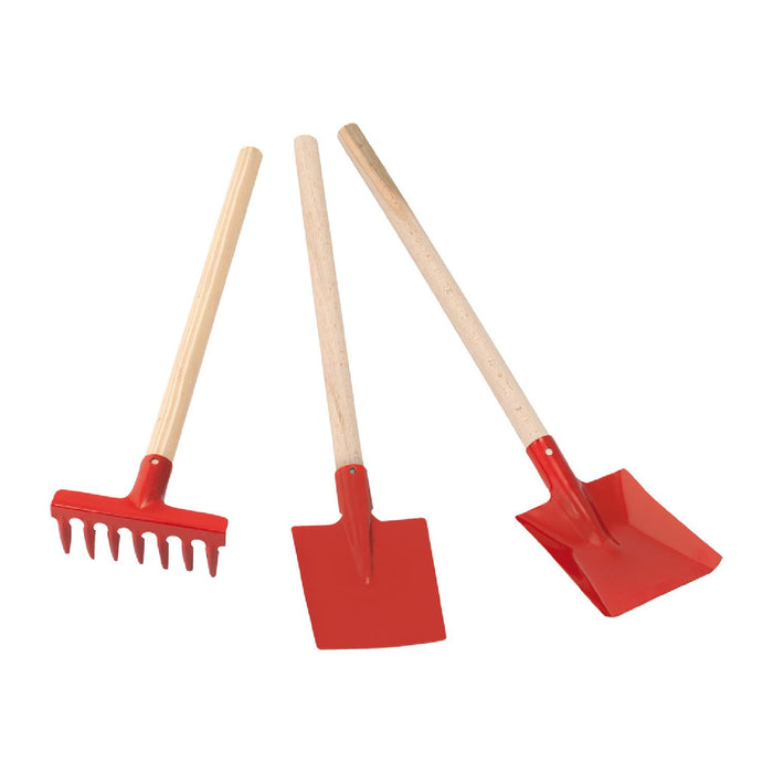 Redecker Kinder-Gartenset, 3er Set, rot