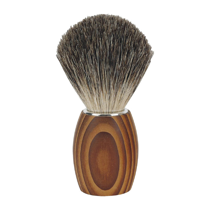 Redecker Rasierpinsel, Dachshaar, Thermoholzgriff