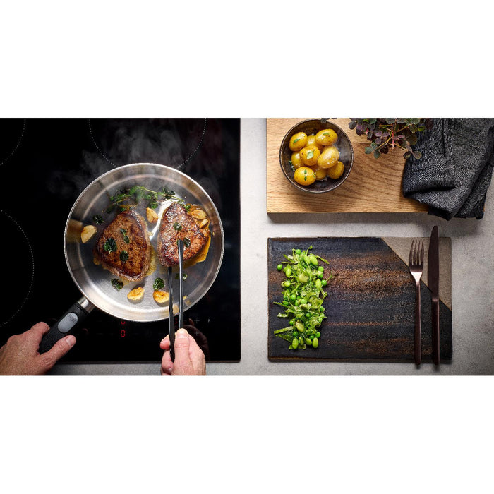 Woll, Logic Steel Wok- und Rührpfanne, Ø 30 cm, 9 cm hoch, mit abnehmbarem Stiel, Induktion