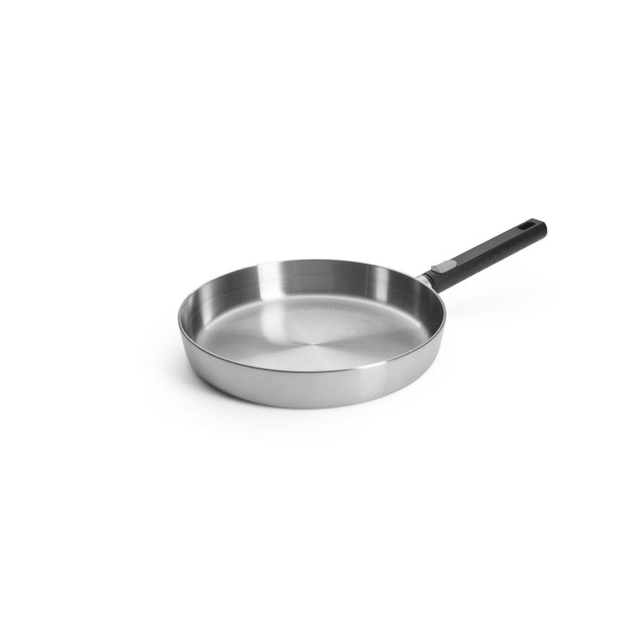 Woll, Logic Steel Flachpfanne, Ø 28 cm, 5 cm hoch, mit abnehmbarem Stiel, Induktion
