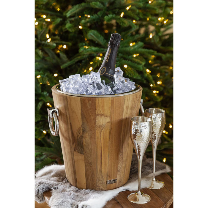 EDZARD Sektkelch Dodo gehämmert 2er Set H 23 cm