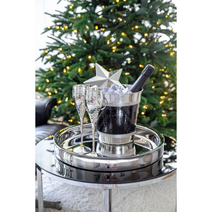 EDZARD Sektkelch Dodo gehämmert 2er Set H 23 cm