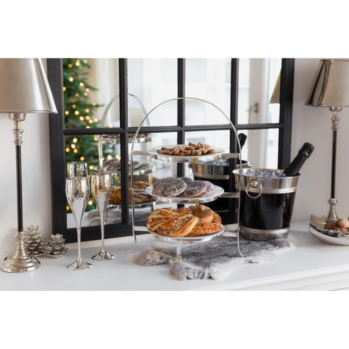 EDZARD Sektkelch Dodo gehämmert 2er Set H 23 cm