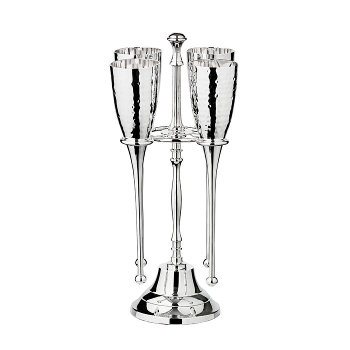 EDZARD 4 Sektkelche Didi mit Ständer H 32 cm
