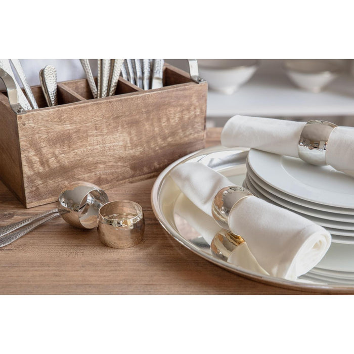 EDZARD Serviettenringe Flux 4er Set Ø 4cm