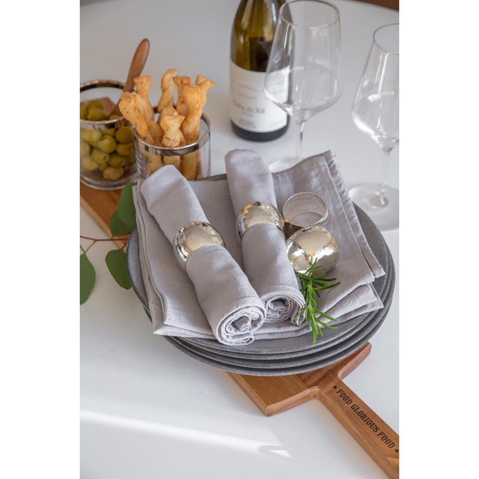 EDZARD Serviettenringe Flux 4er Set Ø 4cm