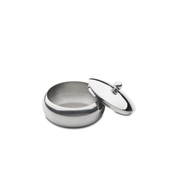 Zuckerdose aus Edelstahl mit Deckel, Ø 8,5 cm