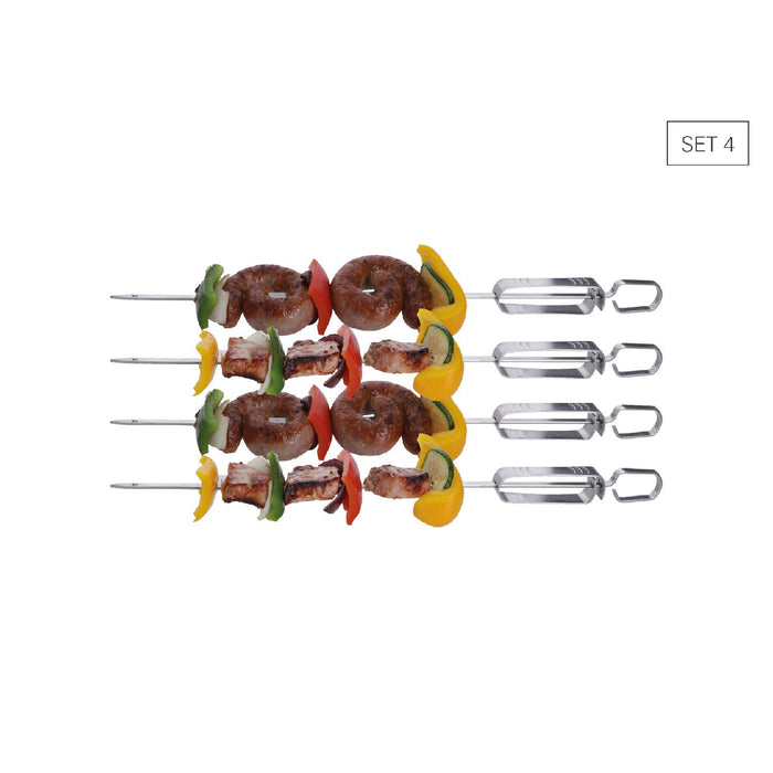 Grillspieße mit Abstreifer, 35 cm -Set 4