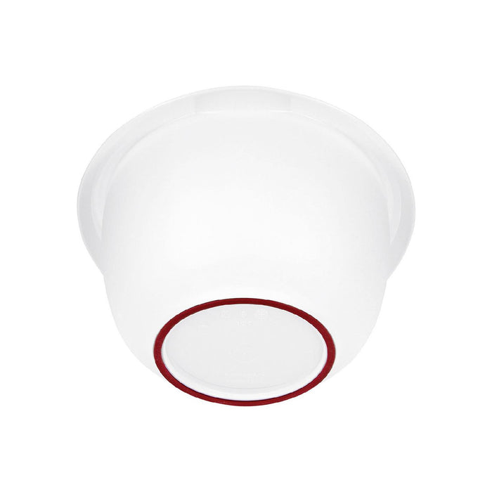 Rührschüssel mit zweigeteiltem Deckel, 2,5 l, rot