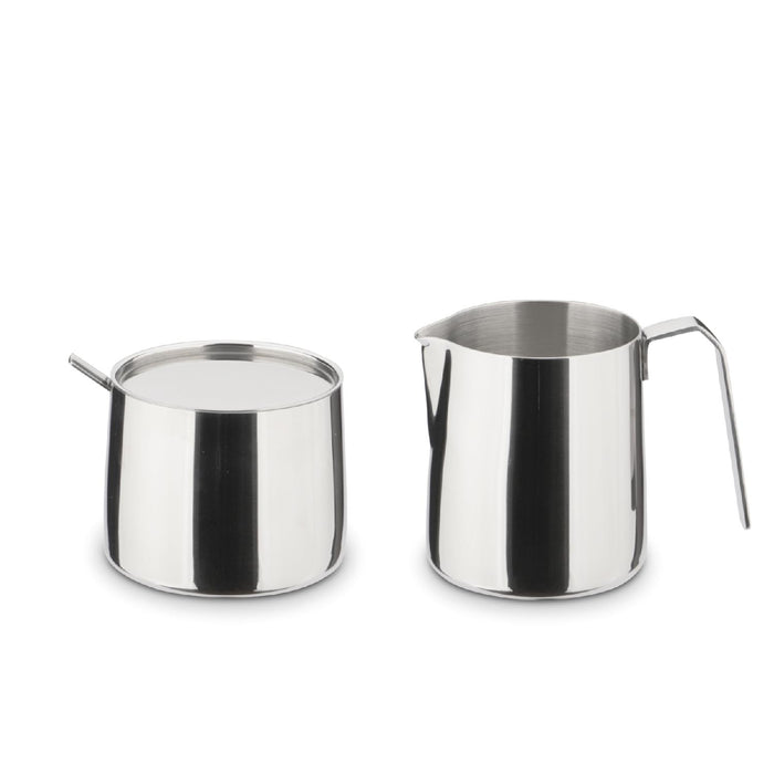 Weis Zucker/Sahneset aus Edelstahl, stapelbar