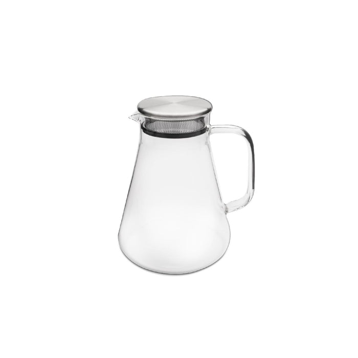 Weis Teekanne aus Borosilikatglas mit Filter im Deckel 1,2 L