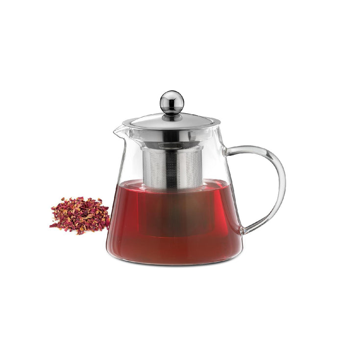 Weis Teekanne aus Borosilikatglas mit Teefilter 800 ml