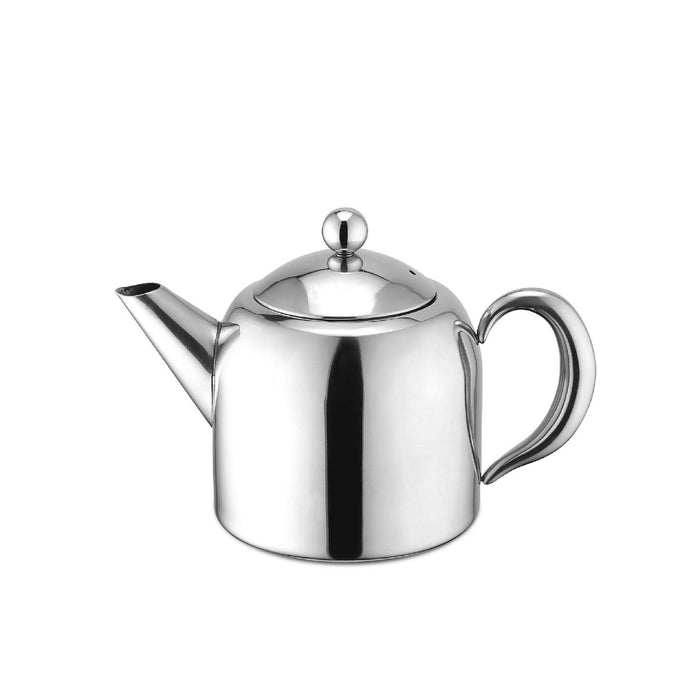Weis Teekanne mit Teefilter 600 ml, Edelstahl, Silber, 9 x 9 x 10 cm