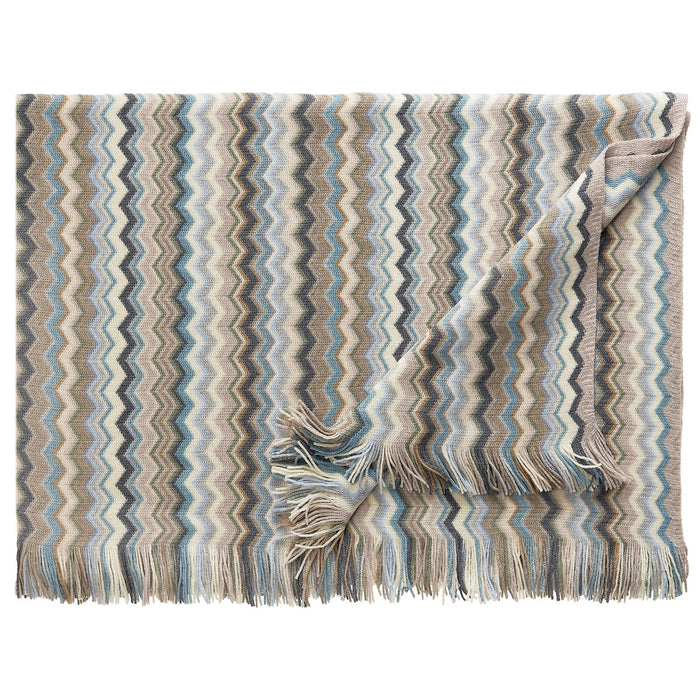 Eagle Products Decke FIRENZE, 130x190 cm, d´natural, graugrün, rohweiß, hellblau