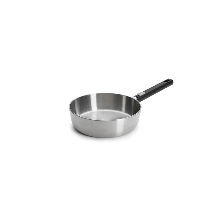 Woll, Logic Steel Hochrandpfanne, Ø 24 cm, 7 cm hoch, 2,7 Liter, mit abnehmbarem Stiel, Induktion