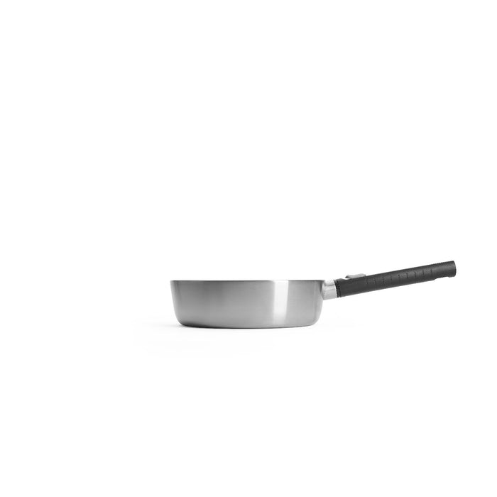 Woll, Logic Steel Hochrandpfanne, Ø 24 cm, 7 cm hoch, 2,7 Liter, mit abnehmbarem Stiel, Induktion