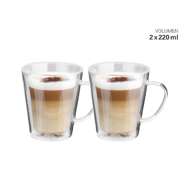 Tassen doppelwandig L 220 ml Set 2