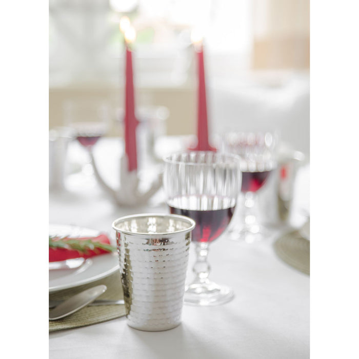 EDZARD Becher Mido gehämmert 4er Set H 10 cm