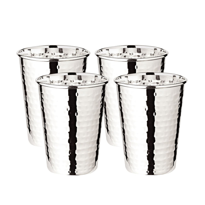EDZARD Becher Mido gehämmert 4er Set H 10 cm