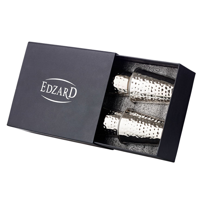 EDZARD Becher Mido gehämmert 4er Set H 10 cm