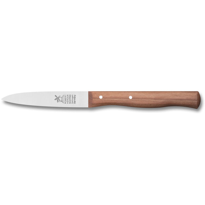 Windmühlenmesser Gemüsemesser "Mittelspitz", rostfrei, feingepließtet, Griff Kirschholz, in BioSicht