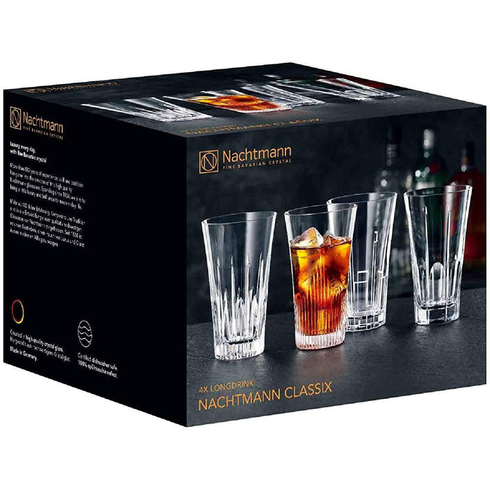 Nachtmann, 4-teiliges Set Longdrink, Kristallglas, 405 ml, Classix
