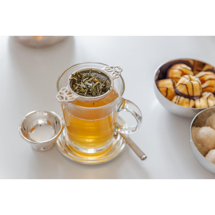 EDZARD Teesieb Assam mit Halter Ø 6 cm