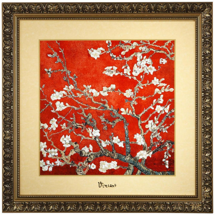 Goebel Vincent van Gogh  - Mandelbaum rot - Wandbild
