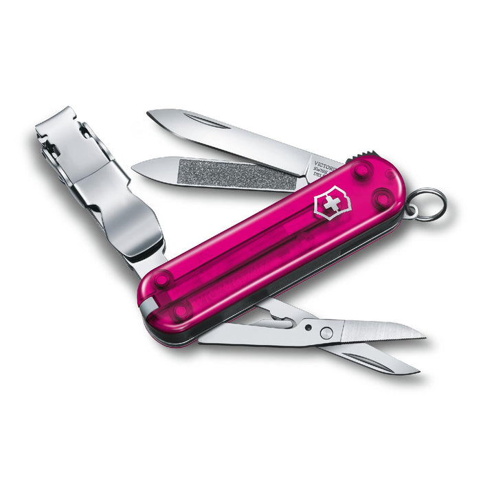 Victorinox Nail Clip 580, Pink transparent