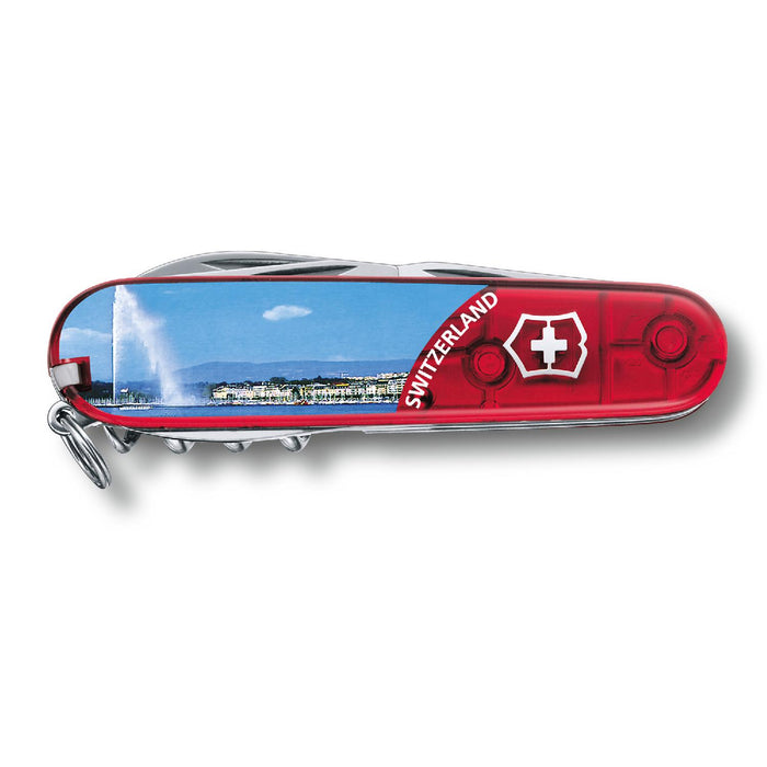Victorinox Offm. Climber, rot transp. GENEVE