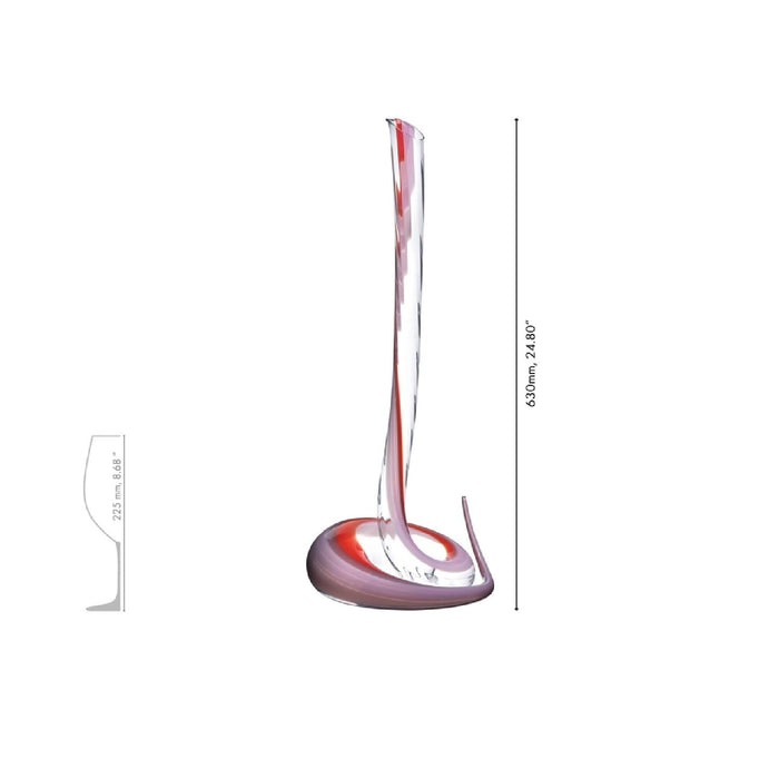 RIEDEL Cobra Magnum Dekanter - Rot/Pink