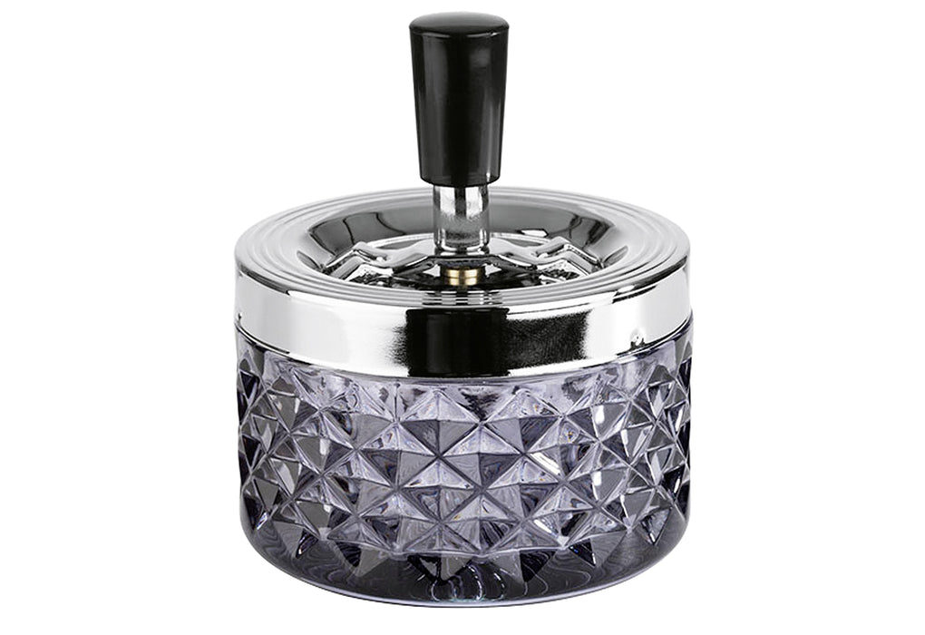 APS APS Drehascher Glas Ø9,5cm gra