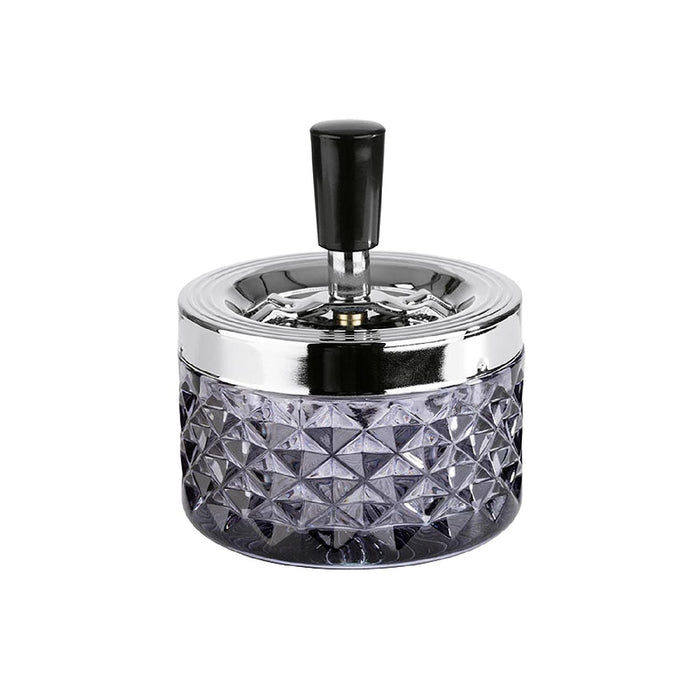 APS APS Drehascher Glas Ø9,5cm gra