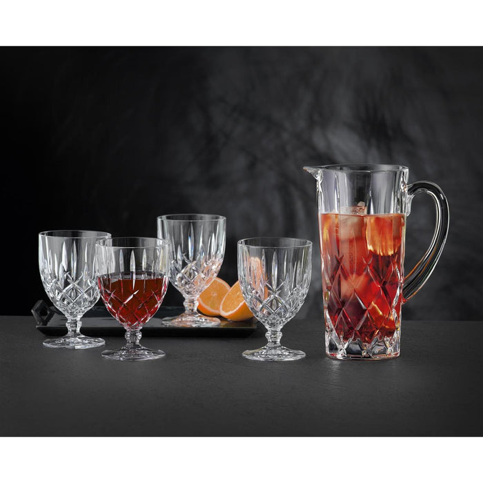 Nachtmann, 5-teiliges Krug-Set, 1x Krug (1190 ml) + 4 All Purpose-Gläser (350 ml), Kristallglas, Noblesse, 102387